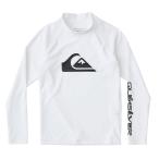 【3日-6日はボーナスストア+10%】Quiksilver クイックシルバー ALL TIME LR YOUTH ラッシュガード 長袖 サーフィン 海水浴 夏 水泳 ビーチウェア