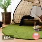 ラグ 芝生 円形 150cm 2畳 冬 厚手 カーペット 無地 滑り止め 冬用 おしゃれ 床暖房 ホットカーペット 円形ラグ 丸 子供 ラグマット 韓国 風 グリーン