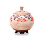 ショッピング三島 日本香堂 香炉 粉引花三島 京焼・清水焼 79662