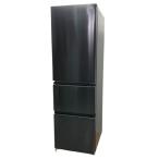 D7053YO ■0715【美品】冷凍冷蔵庫 335L 右開き 3ドア ハイアール JR-CV34C(K) 25年製 自動霜取り家電