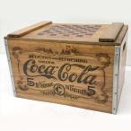 D7357NU [ прекрасный товар ] Vintage дерево box Coca Cola из дерева контейнер крышка имеется место хранения бардачок античный мебель интерьер 