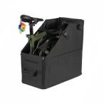 ショッピング折りたたみ自転車 折りたたみ自転車収納ボックス、自転車トラベルバッグ、耐久性、ダストカバー、防水ブラック折りたたみ自転車バッグ収納ケース輸送用と防水性