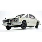 1/43 日産 スカイライン 2ドア スタンダード ホイール エンジン付 Nissan Skyline 2000 GT-R 2 doors 1971 KPGC10 Standard wheel rim White 京商 Kyosho