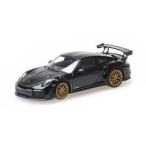 ショッピングPackage 1/43 ポルシェ Porsche 911 (991.2) GT2RS Weissach-Package 2018 Black with Gold Wheels ミニチャンプス MINICHAMPS