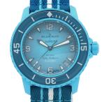 Blancpain × Swatch 腕時計 ブランパン × スウォッチ ブルーラグーン SO35L400 バイオセラミック スキューバ AT 自動巻き ユニセックス ほぼ未使用 中古 美品