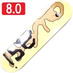 [8.0" панель скейтборд kwaji]Quasi Lowercase Yellow 8.0"