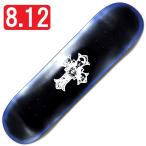 [8.125" панель скейтборд Rav and wow ]Love &amp; Woe Design #2 Metallic Blue/Black 8.125"