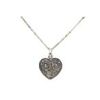 Yahoo! Yahoo!ショッピング(ヤフー ショッピング)シルバーネックレス フラワーハートペンダント メンズレディース ロックアクセサリー　