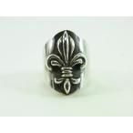 Yahoo! Yahoo!ショッピング(ヤフー ショッピング)シルバーリング ユリ紋章リング メンズレディース ロックアクセサリー　