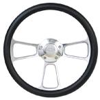 並行輸入 Forever Sharp 14インチ ビレットとブラックビニールホイール シボレーホーン付き