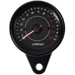 DKMOTORK 0041 motorcycle tachometer 60mm 12V LED backlight attaching aluminium Honda Kawasaki Suzuki black 