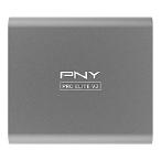 並行輸入 PNY Pro Elite V2 1TB USB 3.2 Gen 2x1 Type-C ポータブル ソリッドステートドライブ (SSD) - (PSD0CS2160-1TB-RB)