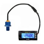 NORXI 3 in 1 многофункциональный мотоцикл цифровые измерительные приборы Mini3 ( температура масла / напряжение / часы. 3 отображать . переключатель ) датчик температуры масла вольтметр низкий напряжение высокая температура предупреждение c функцией 