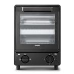 COMFEE' オーブントースター 縦型 上下2段構造 同時調理 3段階温度調節 15分タイマー 焼きムラ抑え スライドオープンドア CF-MF