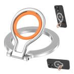 スマホリング マグネット リング 超?磁力 magsafeリング 360°回転 バンカーリング ホルダー 薄型 角度調整 マグセーフ スタンド