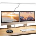 BeaNet デスクライト LED 「無線リモコン・ダブル光源・幅800mm・24W・2000Lx」 5段階調光調色 電気スタンド クランプ「P