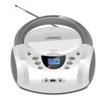 LONPOO стерео cd плеер bluetooth FM радио Bluetooth USB/AUX ввод наушники Jack LCDtis