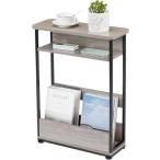 ZEXVIDA тонкий боковой стол оригинальный дерево ширина 40× глубина 18× высота 55cm место хранения полки подставка прикроватный стол living журнал стол под дерево 