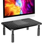FOBELEC モニター台 モニタースタンド 机上台 ノートパソコンスタンド ディスプレイ台 PCスタンド 高さ調整 滑り止めマット付き 耐荷重