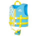 Gogokids フローティングベスト 子供用ライフジャケット 股ベルト付き 高浮力 キッズ 浮力サポート 釣り 川遊び 水遊び 海遊び M