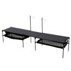 DesertFox キャンプ テーブル アウトドア ロールテーブル コンパクト 折りたたみ式 軽量 無限拡大 連結 ハイキング BBQ PZ (