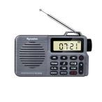 YOREK AM/FM 高感度受信ポータブル録音ラジオスリープ機能付きワイドFM対応小型ラジオ (grey)