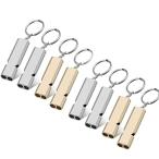  свисток предотвращение бедствий алюминиевый дудка ..8 шт. комплект цепочка для ключей имеется золотой цвет / серебряный цвет 
