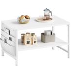 ショッピングローテーブル YeTom ローテーブル センターテーブル ローテーブル 一人暮らし ローテーブル 収納付き 幅60cm 層板は調節 コーヒーテーブル サイドテ