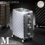 ショッピングリモワ ITO 高級アルミ スーツケース Mサイズ 中型 アルミボディ フレーム キャリーケース アルミ合金 トランク 60L以上 8輪キャスター ダイヤル式 MACADAMIA-M