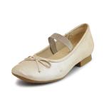 【新商品】あしながおじさん 1310253 GG グレージュ パンプス バレエシューズ ストラップ 2cmヒール 羊革×ゴム