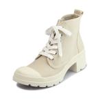 【新商品】あしながおじさん 4510009 GG グレージュ ハイカットヒールスニーカー 晴雨兼用 スクエアトゥ 6cmヒール