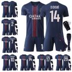 2025-26 パリ・サンジェルマン サッカーウェア 7番クヴァラツヘリア 10番オーガスティン14番デジレ・ ホームユニフォーム 子供・大人用セット