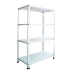  стальная стойка ширина 70cm RFL-744-wh 50kg/ уровень H1200xW700xD400 4 уровень место хранения белый one болт держатель для лампы 
