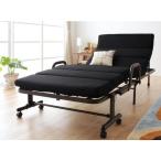 折りたたみベッド  シングル ベッドフレームのみ もこもこリクライニング折りたたみベッド