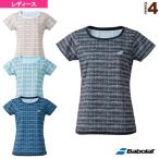  Babolat теннис * бадминтон одежда [ женский ] PURE SHORT SLEEVE SHIRT/ короткий рукав игра рубашка / женский [BWG2327]