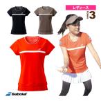  Babolat теннис * бадминтон одежда [ женский ] Short рукав рубашка /PURE SHORT SLEEVE SHIRT/ женский [BWG3323]