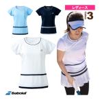  Babolat теннис * бадминтон одежда [ женский ] Short рукав рубашка /PURE SHORT SLEEVE SHIRT/ женский [BWG3325]