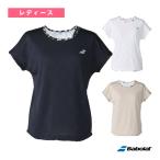 ショッピング半袖シャツ バボラ テニスウェア『レディース』 プレイレンジ 半袖シャツ ルーズフィット PLAY SHORT SLEEVE SHIRT LOOSE FIT レディース BWG6324