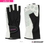  Dunlop теннис сопутствующие предметы * мелкие вещи силикон принт перчатка половина модель обе рука комплект ладонь сторона силикон принт женский TGG0137W