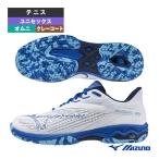 ミズノ テニスシューズ ウエーブエクシードライト2ワイド WAVE EXEED LIGHT 2 WIDE オムニクレーコート ユニセックス 61GB2318