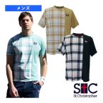  цент Christopher теннис одежда [ мужской / Uni ] блок проверка игра рубашка мужской STC-BEM1421