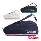  Wilson теннис сумка команда J 6PK TEAMJ 6PK ракетка 6шт.@ место хранения возможно WR8050