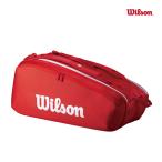 WILSON super Tour красный 9шт.@ место хранения WR8036701001 2025SS красный SUPER TOUR WILSON RED 9PK