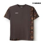 ADMIRAL мужской ассортимент b locking графика TEE ATMA520-022 2025FW Brown . вода скорость . почтовая отправка соответствует Admiral 
