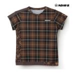 ADMIRAL женский asimeb locking ассортимент графика TEE ATLA548-022 2025FW Brown эластичный материалы почтовая отправка соответствует Admiral 
