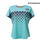 St.Christopher игра рубашка женский цент Christopher STC-BFW6011-TQ 2026FW бирюзовый теннис одежда 