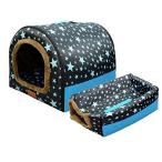 ペットハウス ベッド ドーム型 幅45cm 犬小屋 犬ハウス 犬ベッド 犬 猫 小型犬 多用 暖かい 2WAY ハチの巣形 洗える 滑り止め 3.5k