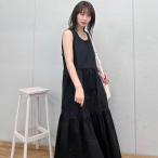 &soiree アンドソワレ バックリボンティアードワンピース