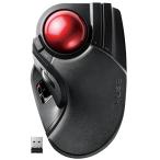 エレコム マウス ワイヤレス (レシーバー付属) トラックボール 大玉 8ボタン チルト機能 ブラック M-HT1DRXBK