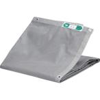 ＴＲＵＳＣＯ 防炎２類 防炎メッシュシートエコノミー ３．６ｍＸ５．４ｍ グレー BM3654-GY